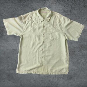 Tommy Bahama Shirt Men's Short Sleeve Casual Beach Camp 100% Silk Size Large